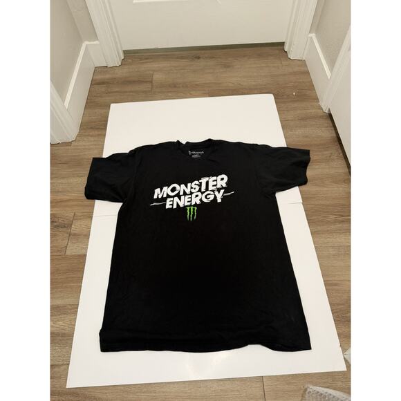 Mens Size XL Monster Energy Shirt Black Short Sleeve Graphic Tee - Picture 1 of 7